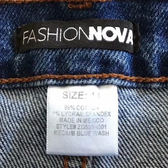 Fashion Nova mom jeans size 14 - Picture 7 of 7